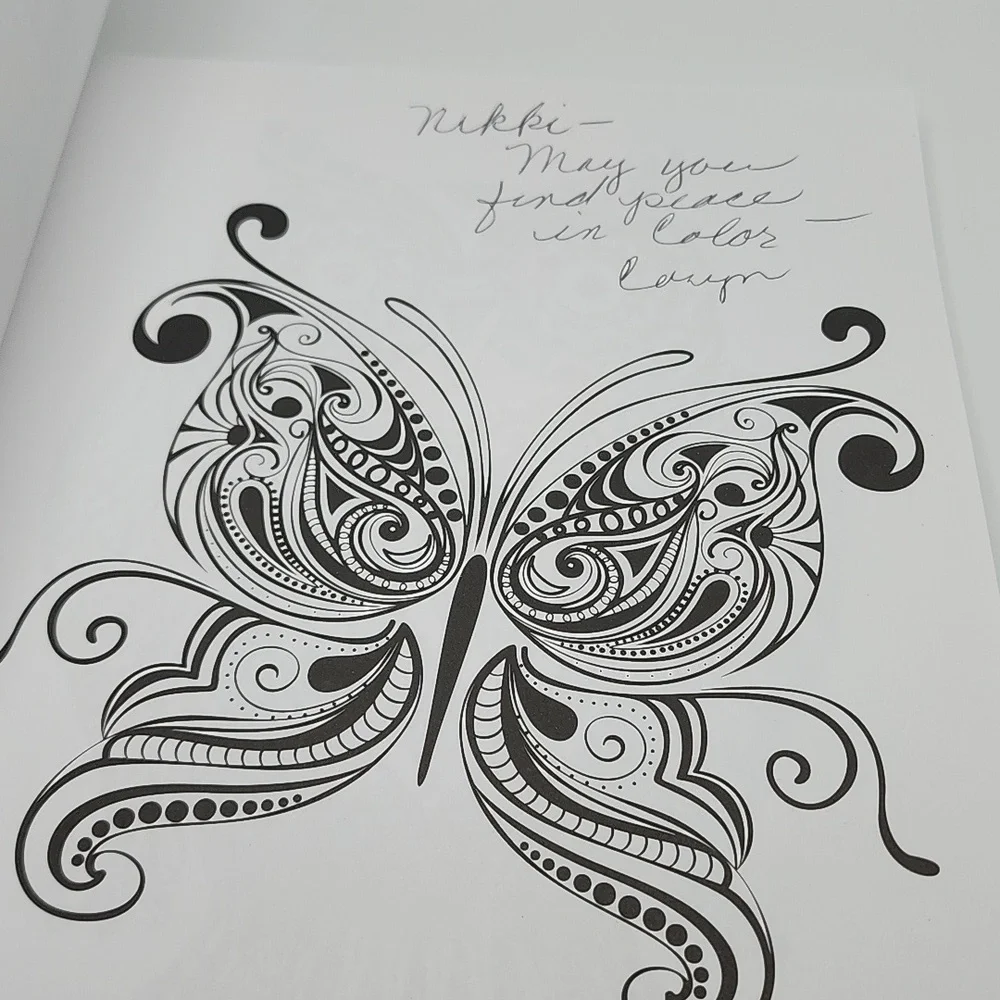 Colorama Coloring Book Flowers, Paisley, Stained Glass and More - Picture 5 of 5